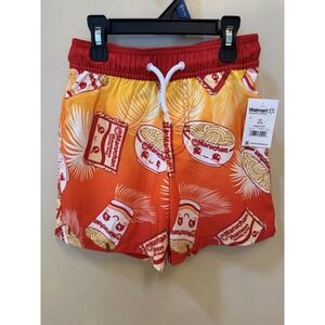 Boys' Maruchan Ramen Noodle Soup Swim Trunks Size XS(4/5) NWT Swim Bottoms
